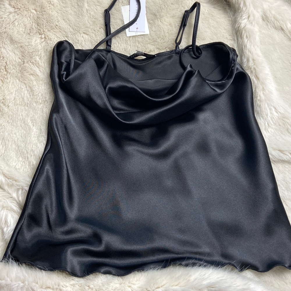 Annalee and Hope Silk cowl neck camisole cami Sz S BNWT